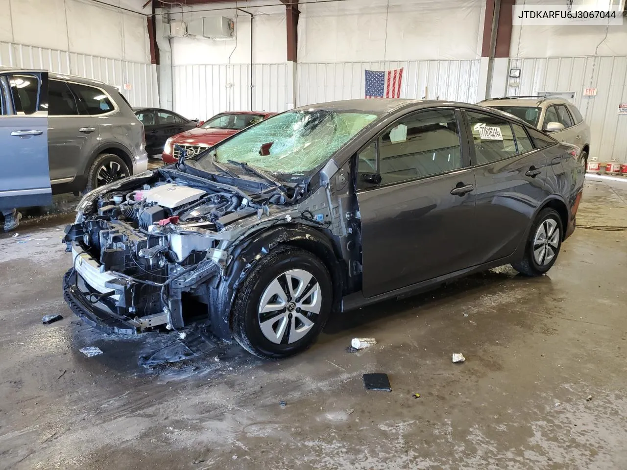 2018 Toyota Prius VIN: JTDKARFU6J3067044 Lot: 77616214