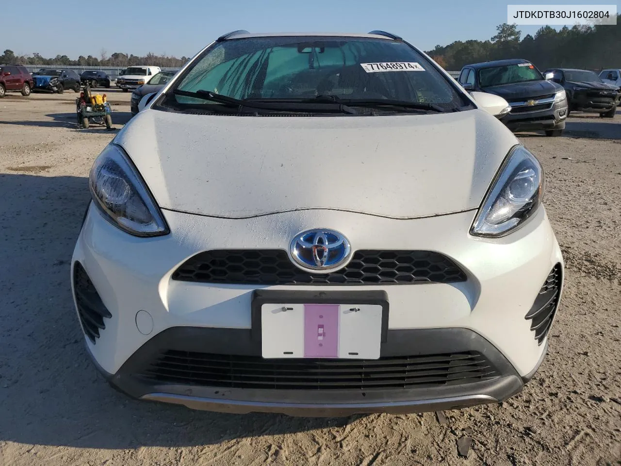 2018 Toyota Prius C VIN: JTDKDTB30J1602804 Lot: 77648974