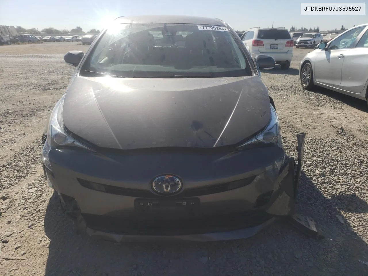 2018 Toyota Prius VIN: JTDKBRFU7J3595527 Lot: 77708284