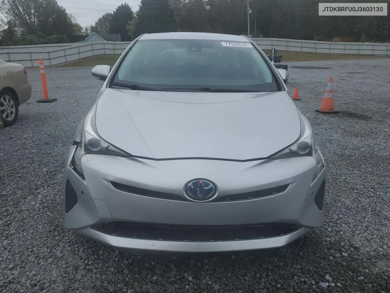 JTDKBRFU0J3603130 2018 Toyota Prius