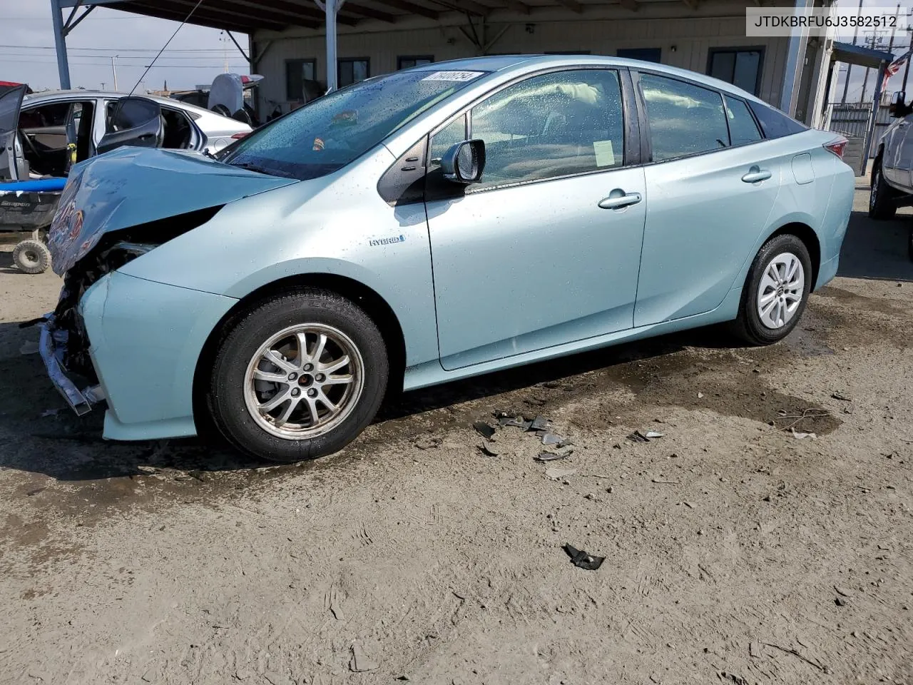 2018 Toyota Prius VIN: JTDKBRFU6J3582512 Lot: 78408754