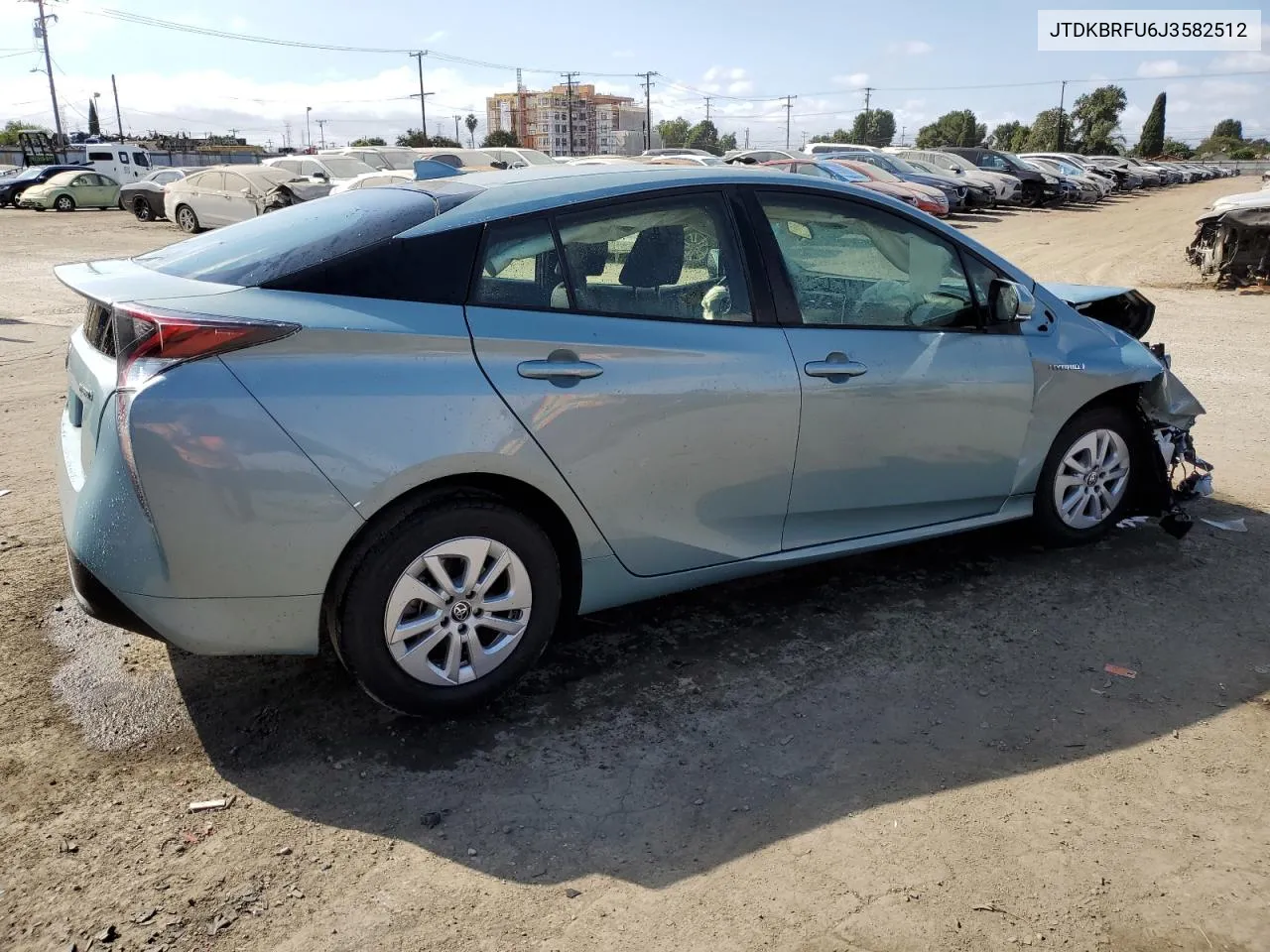 2018 Toyota Prius VIN: JTDKBRFU6J3582512 Lot: 78408754