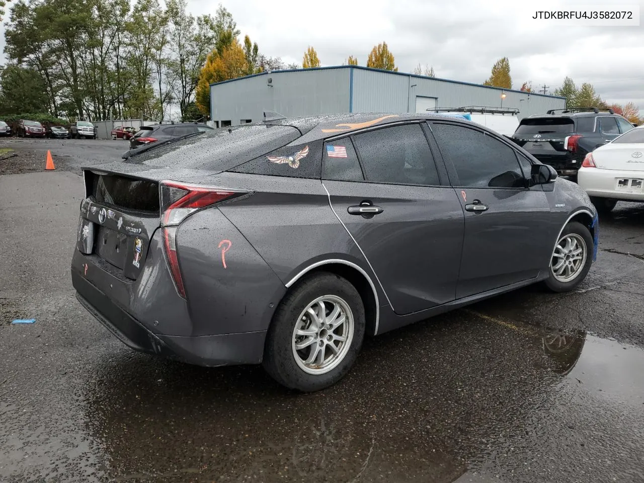 2018 Toyota Prius VIN: JTDKBRFU4J3582072 Lot: 78433824