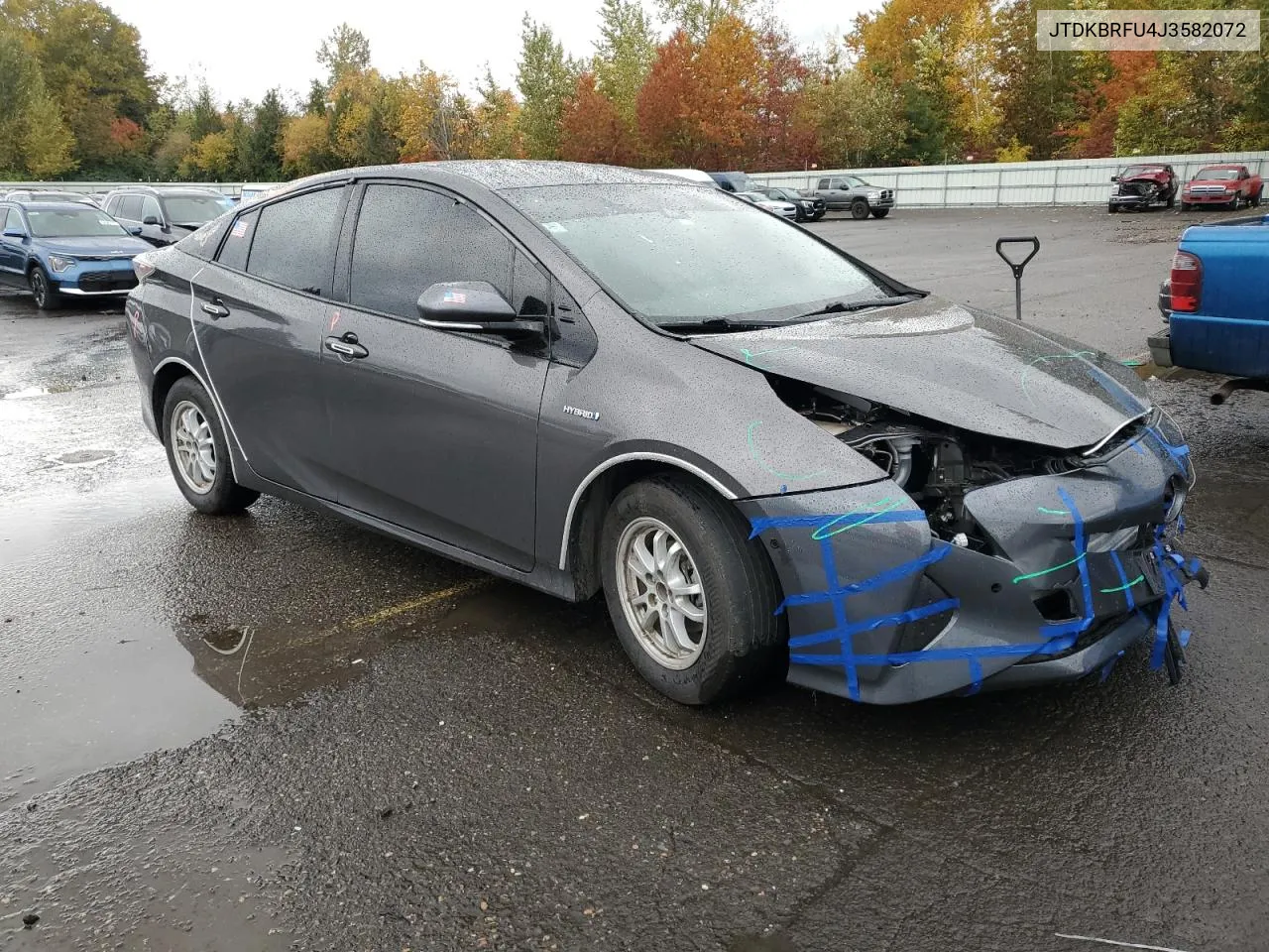 2018 Toyota Prius VIN: JTDKBRFU4J3582072 Lot: 78433824