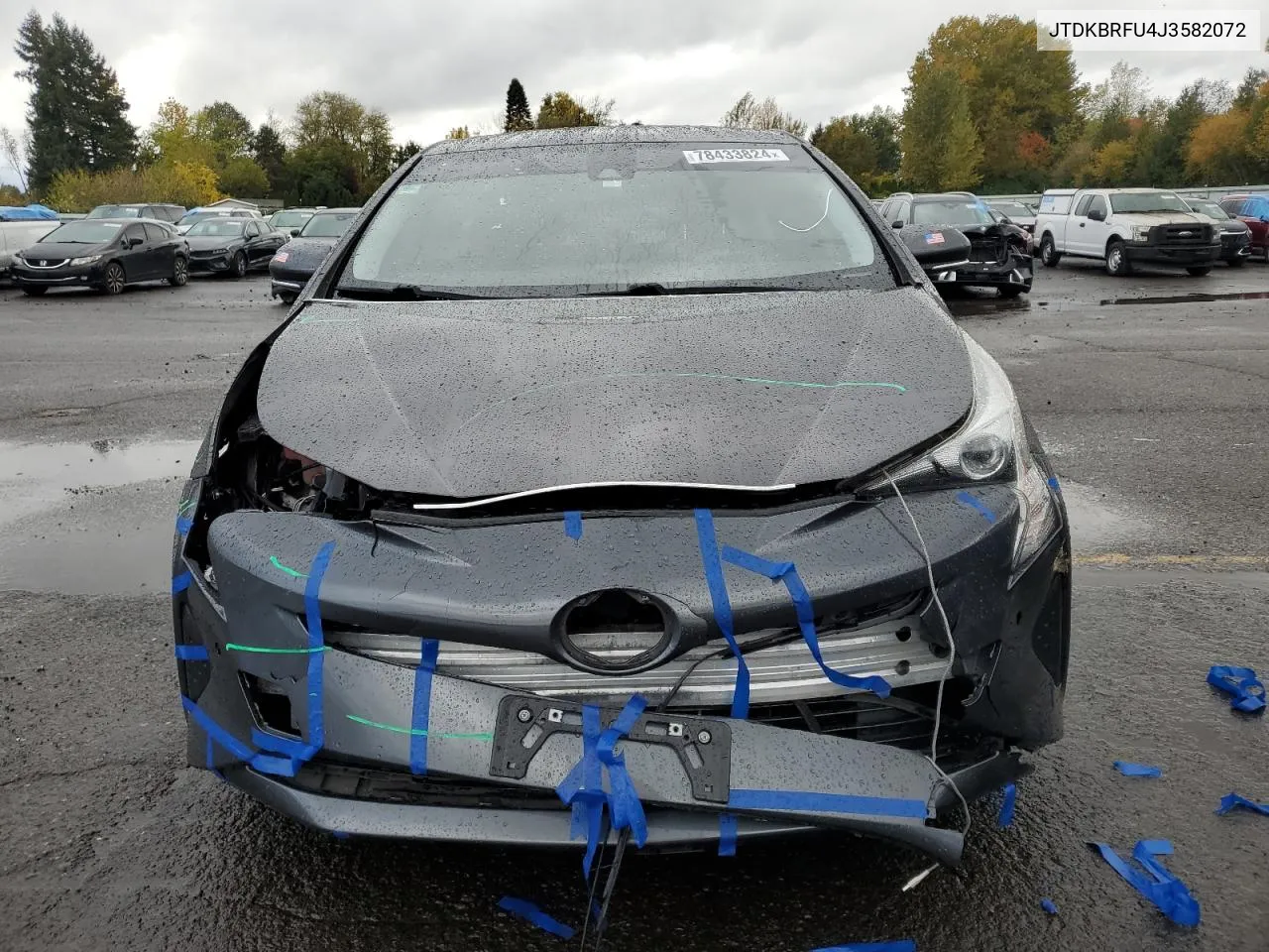 2018 Toyota Prius VIN: JTDKBRFU4J3582072 Lot: 78433824