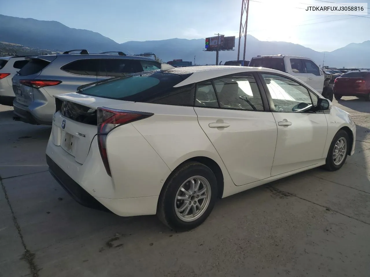 2018 Toyota Prius VIN: JTDKARFUXJ3058816 Lot: 78694064