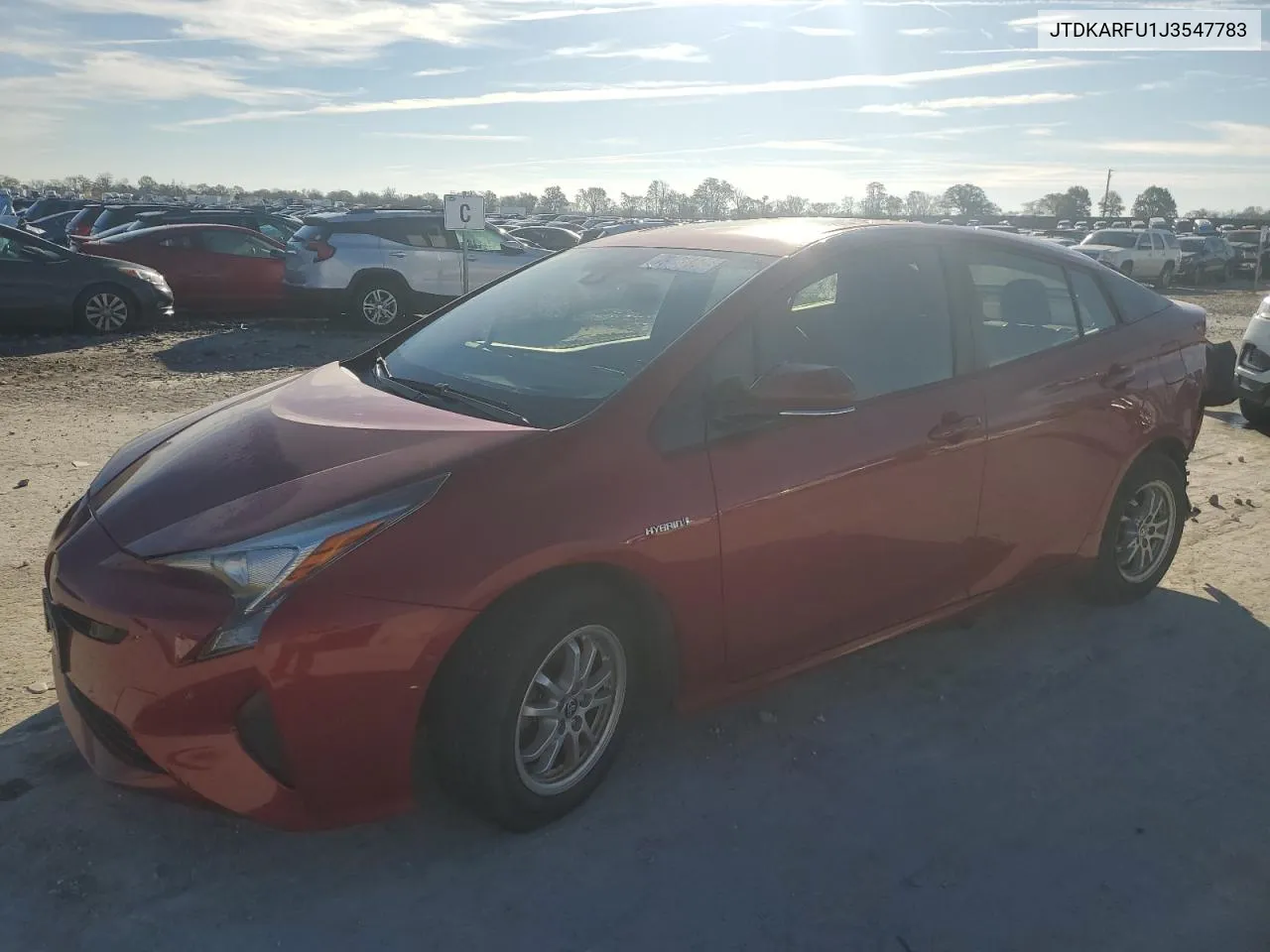 2018 Toyota Prius VIN: JTDKARFU1J3547783 Lot: 79439504