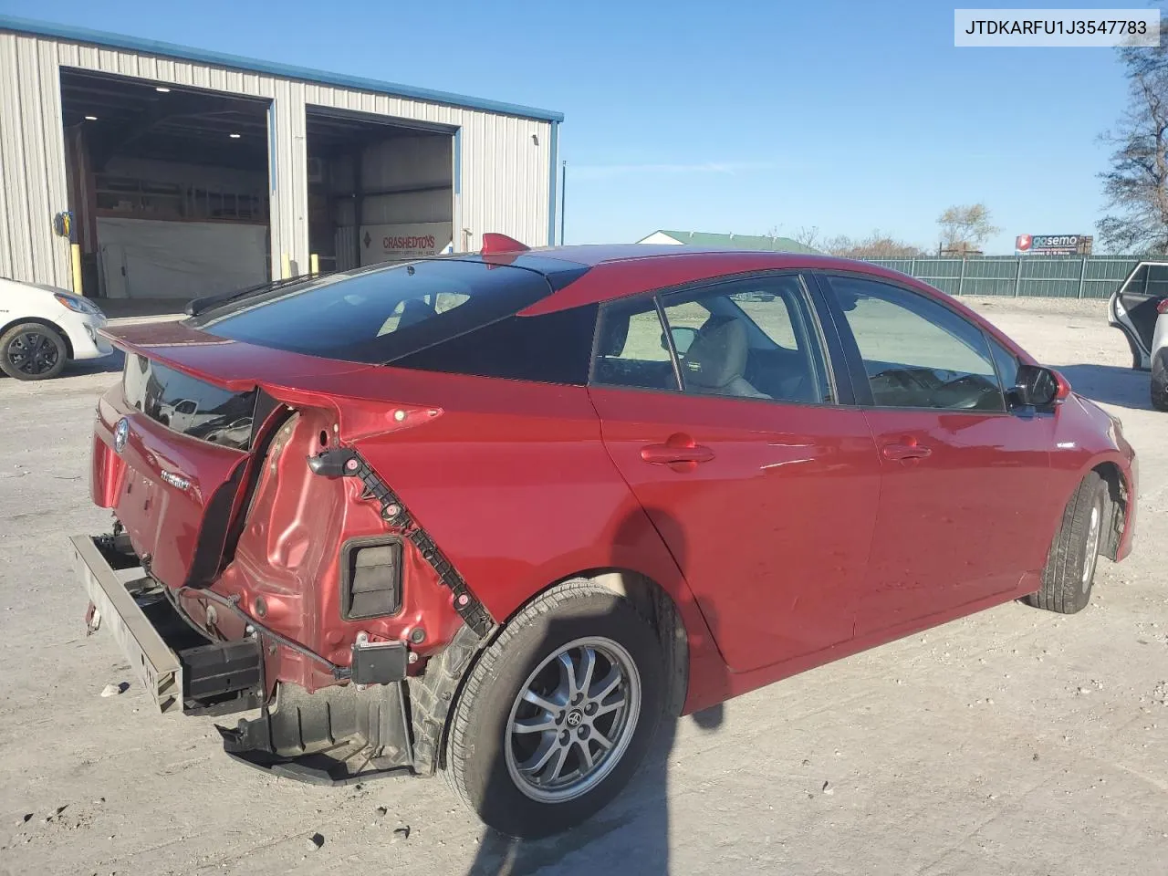 2018 Toyota Prius VIN: JTDKARFU1J3547783 Lot: 79439504