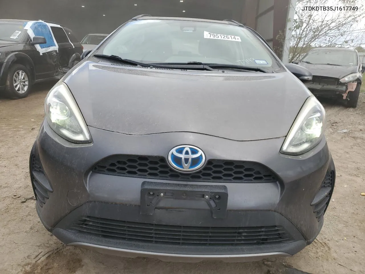 2018 Toyota Prius C VIN: JTDKDTB35J1617749 Lot: 79512614