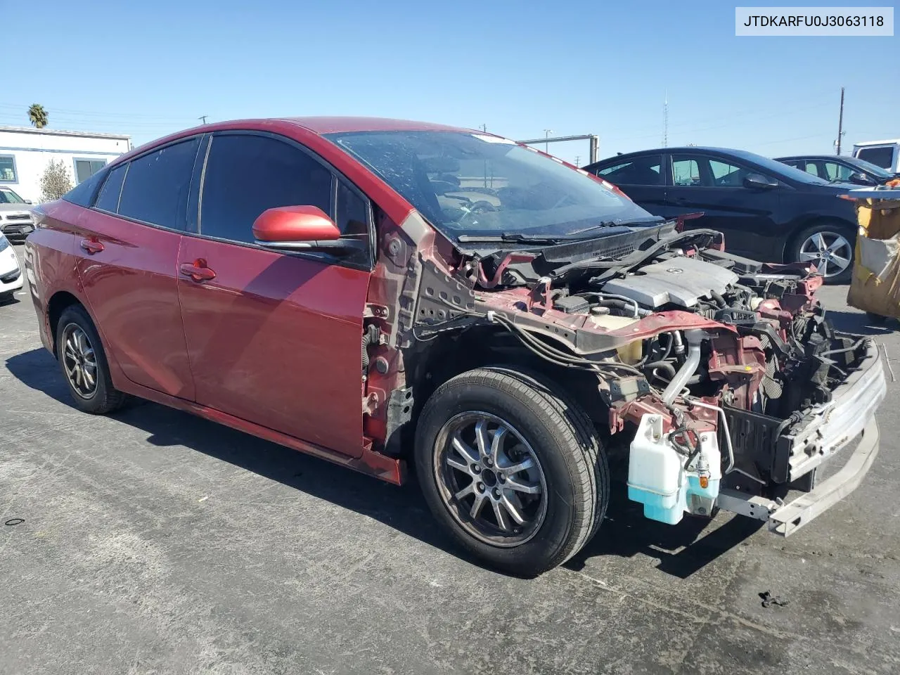 2018 Toyota Prius VIN: JTDKARFU0J3063118 Lot: 79762344