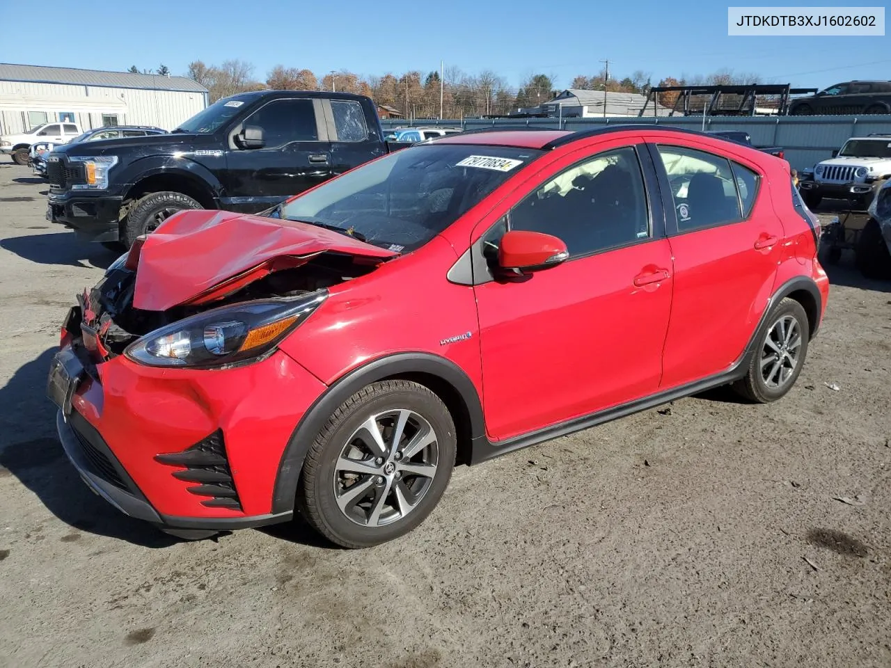 2018 Toyota Prius C VIN: JTDKDTB3XJ1602602 Lot: 79770834