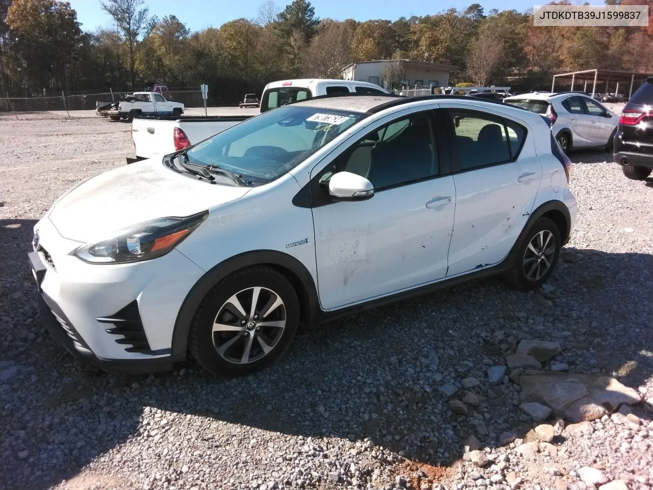 2018 Toyota Prius C VIN: JTDKDTB39J1599837 Lot: 79873634