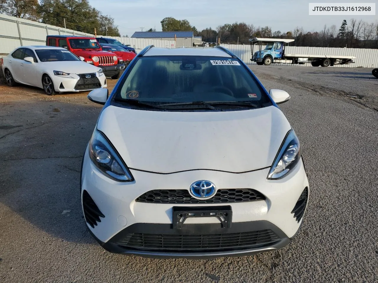 2018 Toyota Prius C VIN: JTDKDTB33J1612968 Lot: 79910474