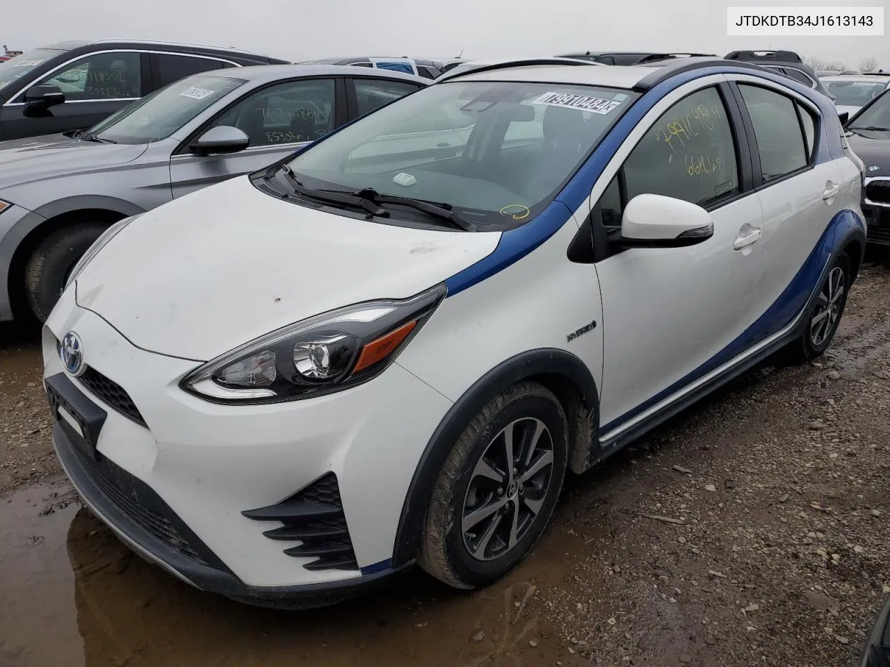 2018 Toyota Prius C VIN: JTDKDTB34J1613143 Lot: 79910484