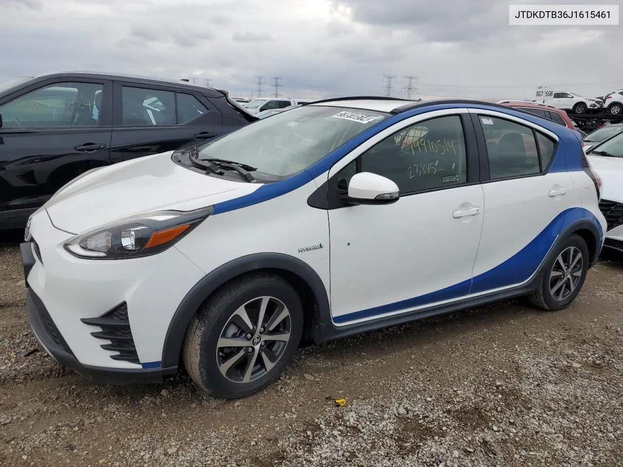 2018 Toyota Prius C VIN: JTDKDTB36J1615461 Lot: 79910514