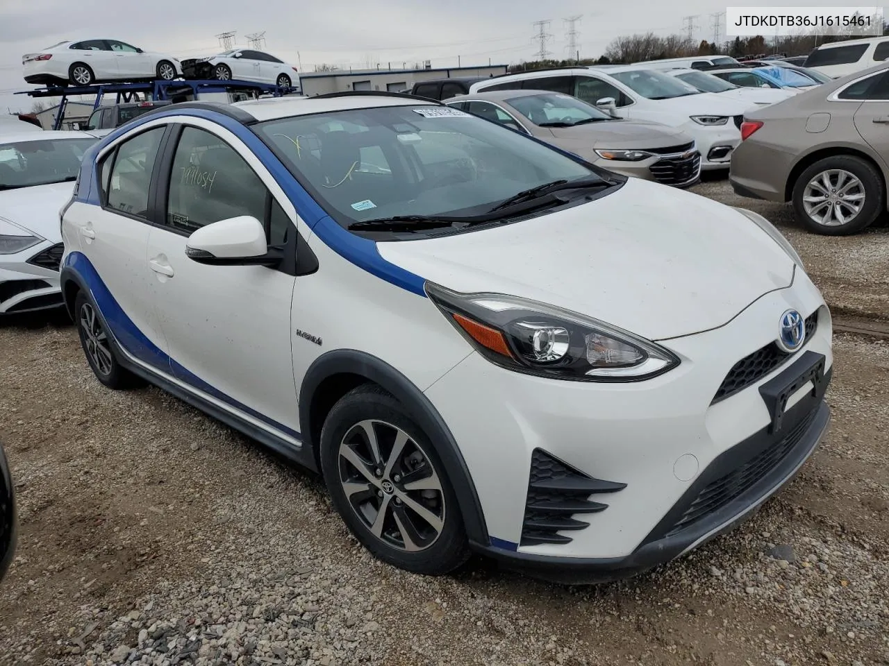 2018 Toyota Prius C VIN: JTDKDTB36J1615461 Lot: 79910514