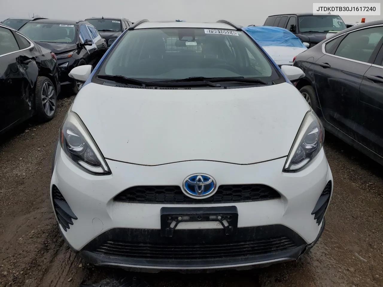 2018 Toyota Prius C VIN: JTDKDTB30J1617240 Lot: 79910524