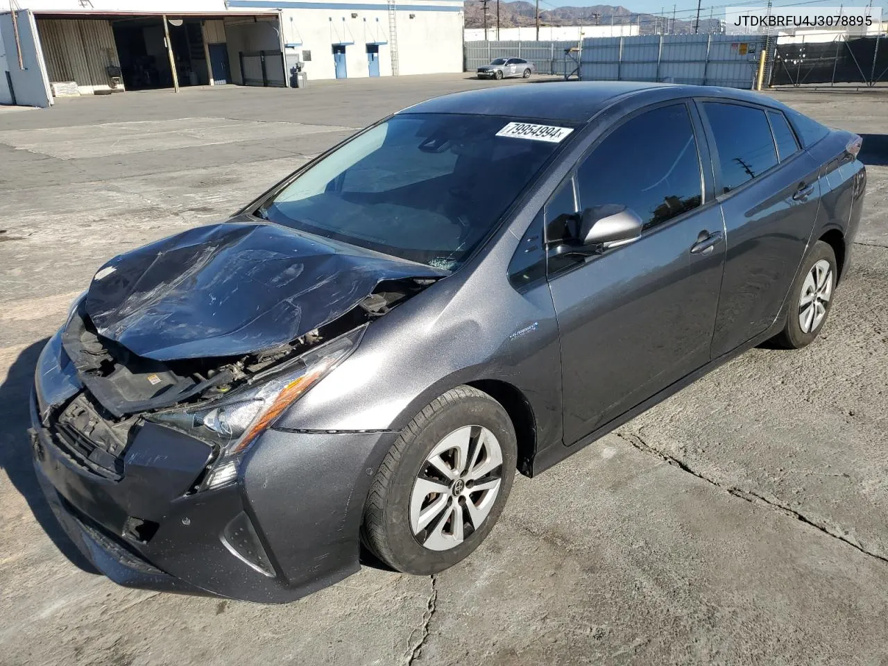 2018 Toyota Prius VIN: JTDKBRFU4J3078895 Lot: 79954994