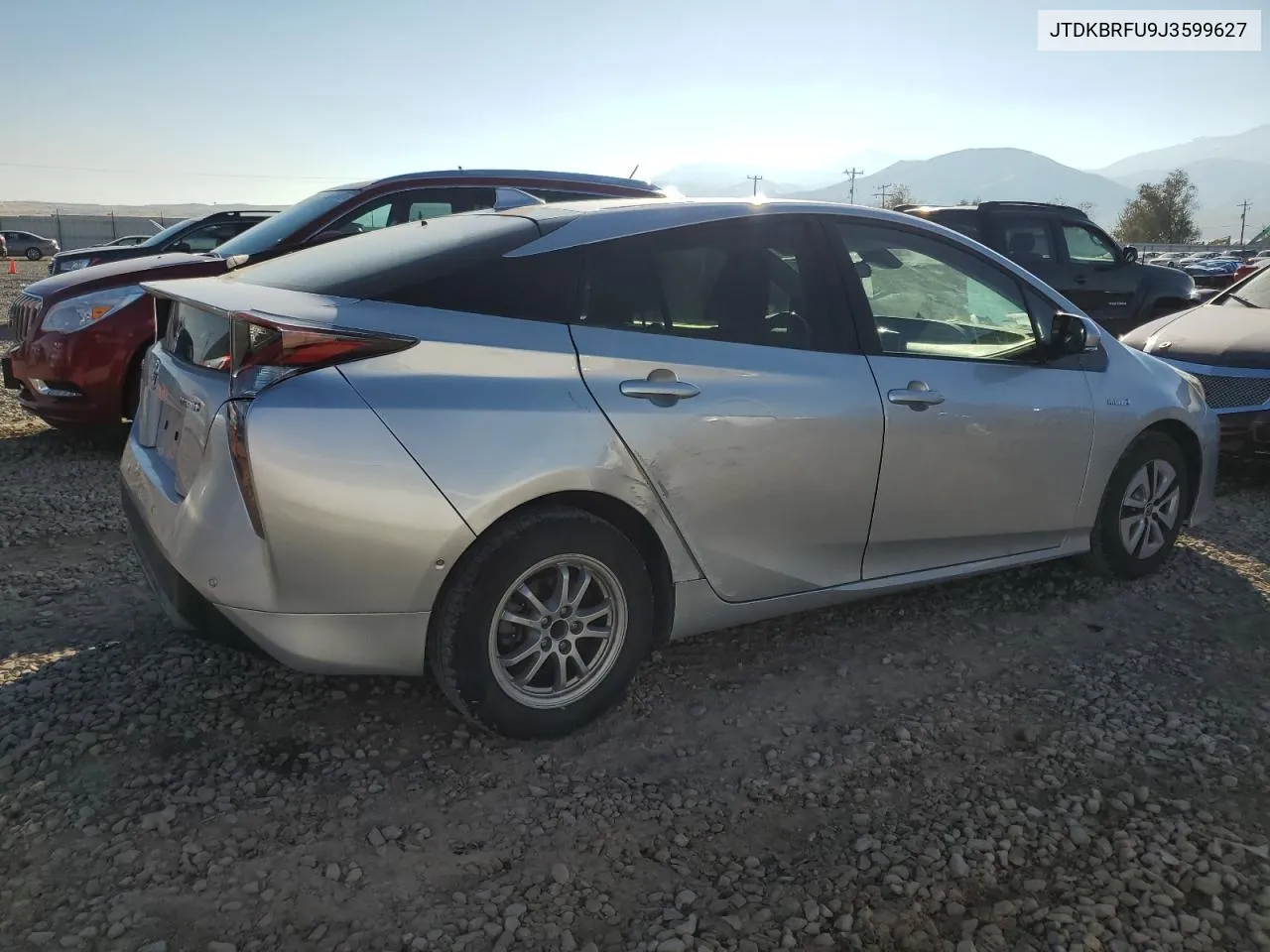 2018 Toyota Prius VIN: JTDKBRFU9J3599627 Lot: 79973564