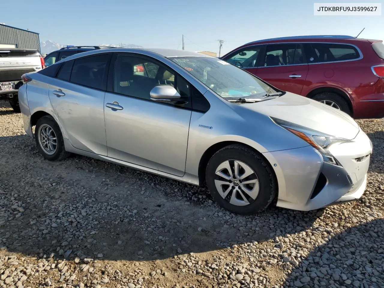 2018 Toyota Prius VIN: JTDKBRFU9J3599627 Lot: 79973564