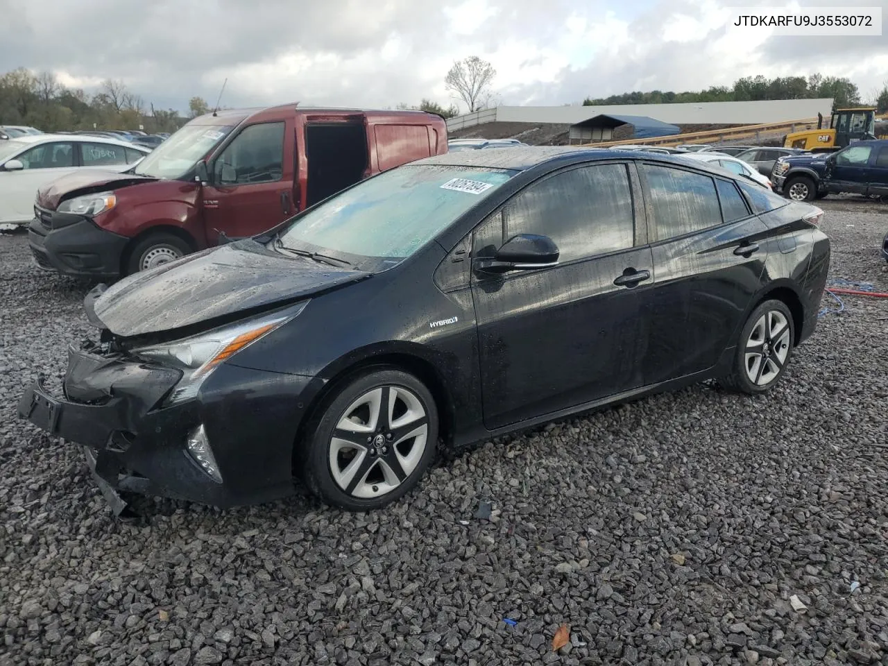 2018 Toyota Prius VIN: JTDKARFU9J3553072 Lot: 80267894