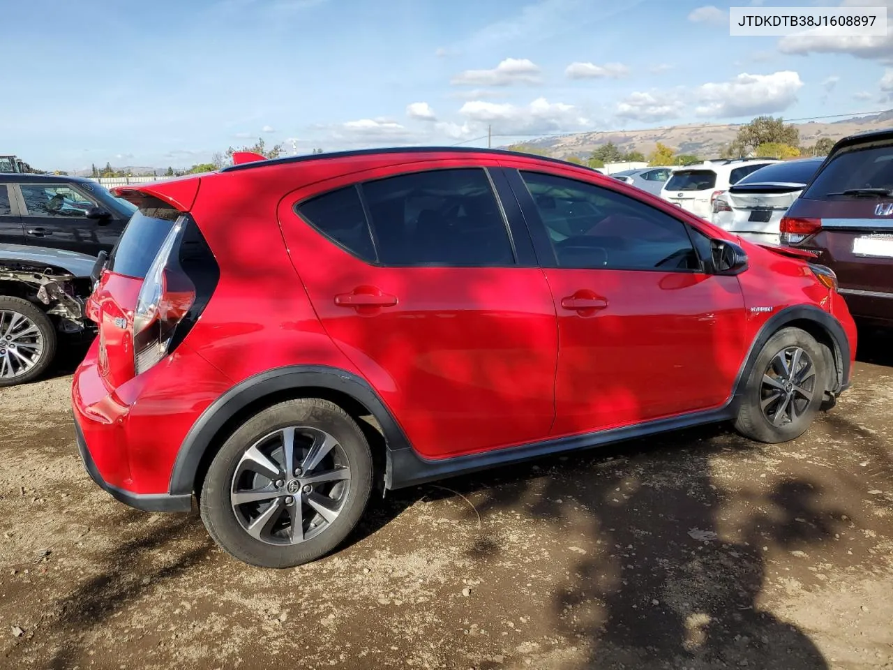 2018 Toyota Prius C VIN: JTDKDTB38J1608897 Lot: 80305684