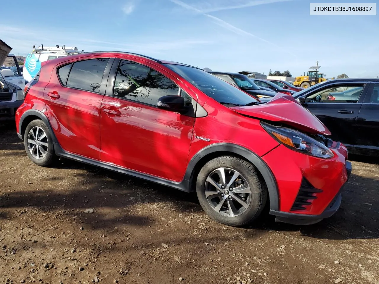 2018 Toyota Prius C VIN: JTDKDTB38J1608897 Lot: 80305684