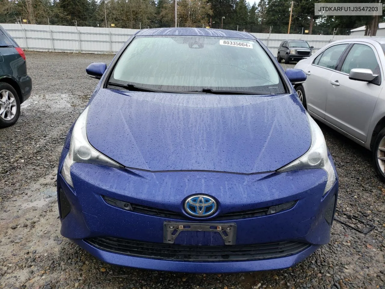 2018 Toyota Prius VIN: JTDKARFU1J3547203 Lot: 80335004