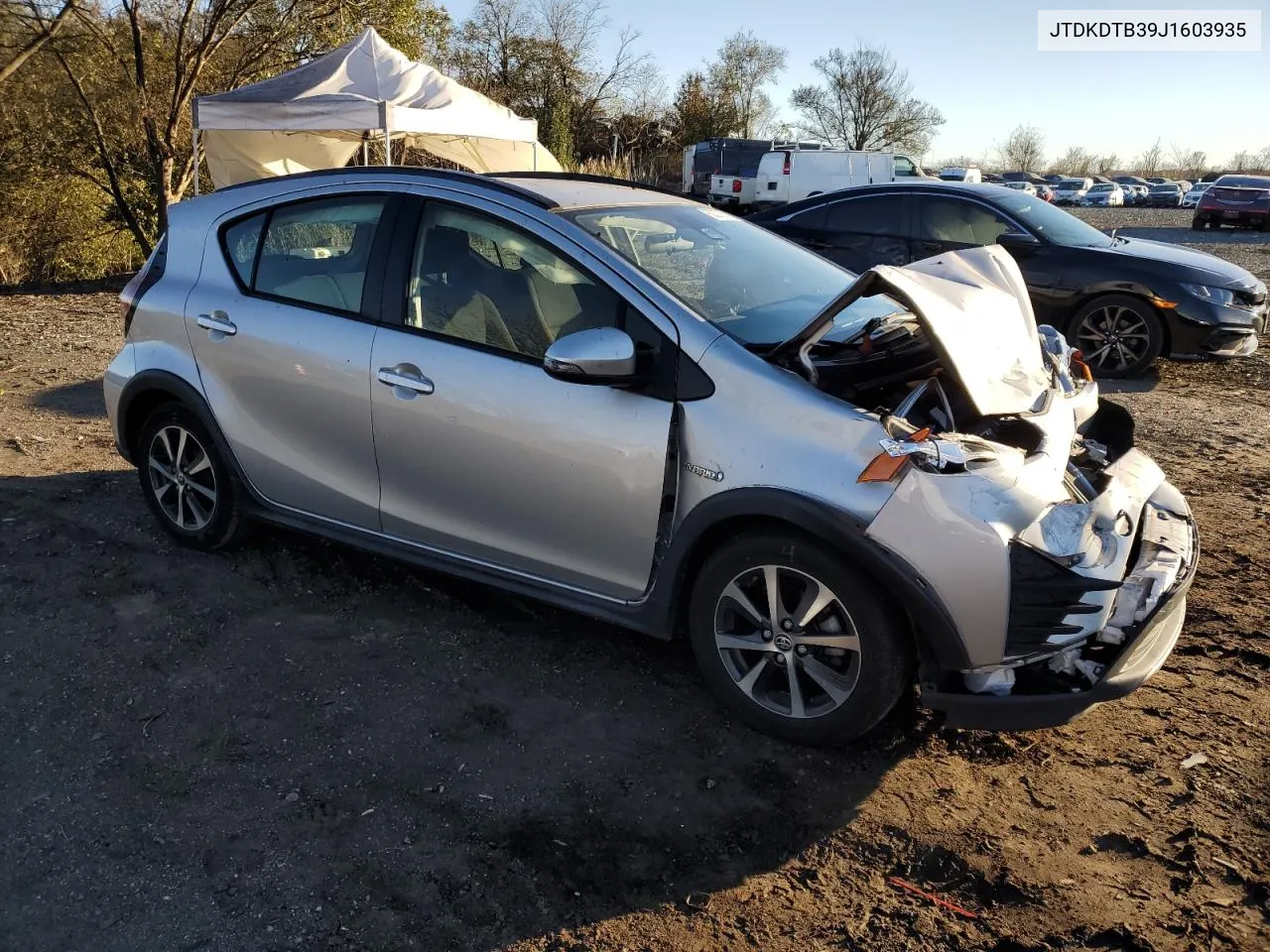 2018 Toyota Prius C VIN: JTDKDTB39J1603935 Lot: 80373584