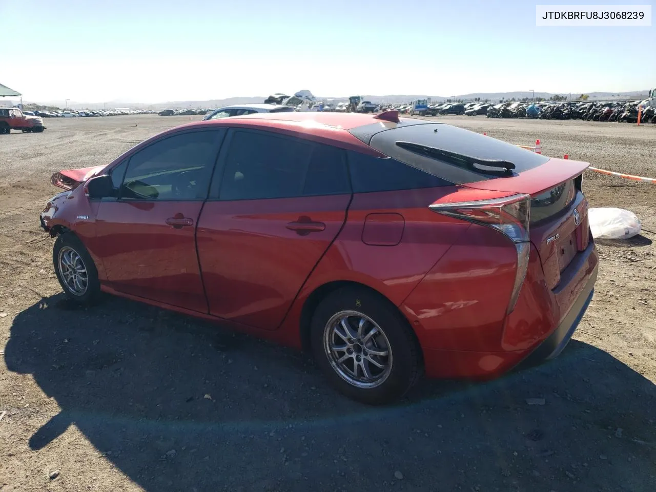 2018 Toyota Prius VIN: JTDKBRFU8J3068239 Lot: 80378554