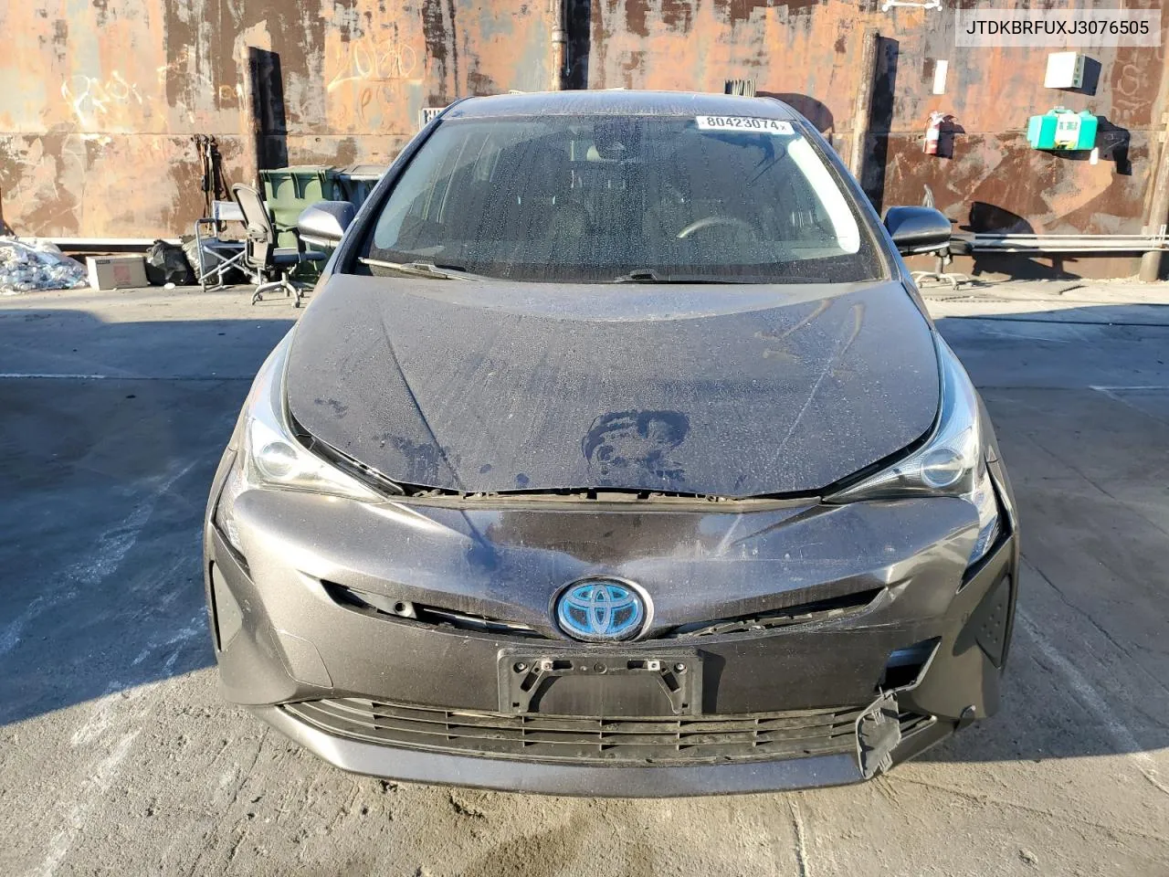 2018 Toyota Prius VIN: JTDKBRFUXJ3076505 Lot: 80423074