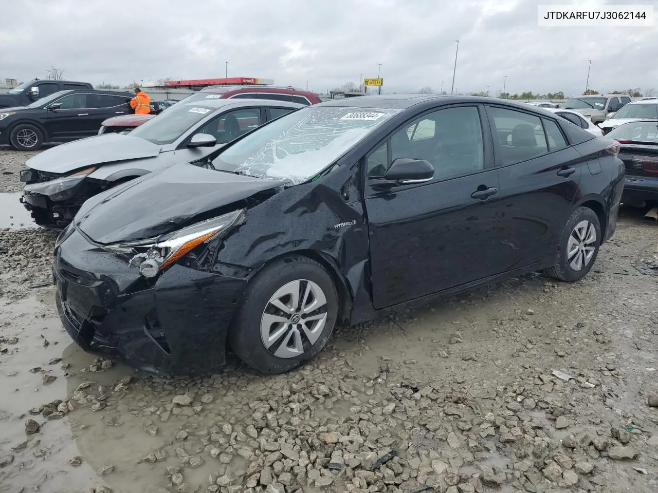 2018 Toyota Prius VIN: JTDKARFU7J3062144 Lot: 80688344