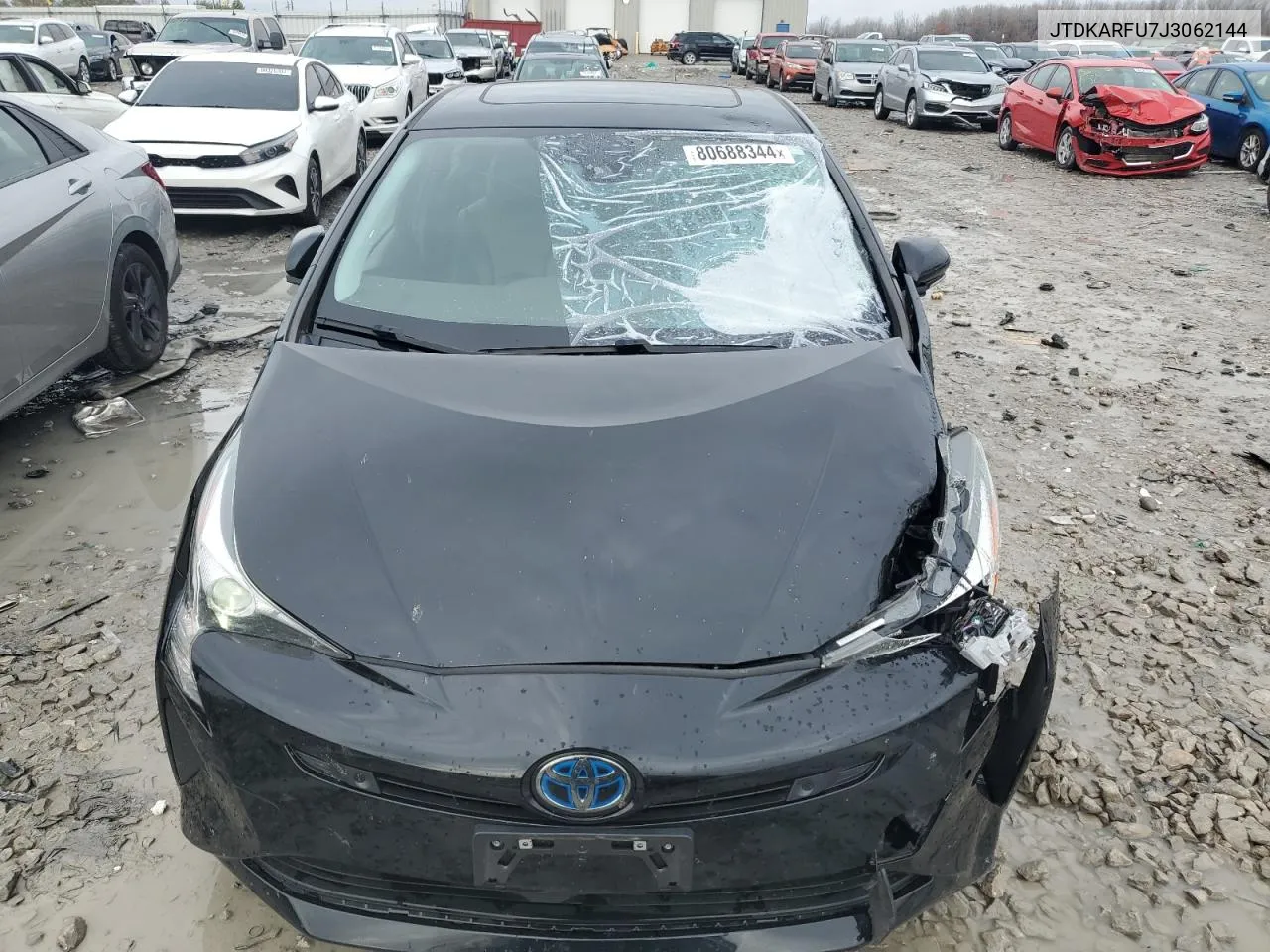 2018 Toyota Prius VIN: JTDKARFU7J3062144 Lot: 80688344