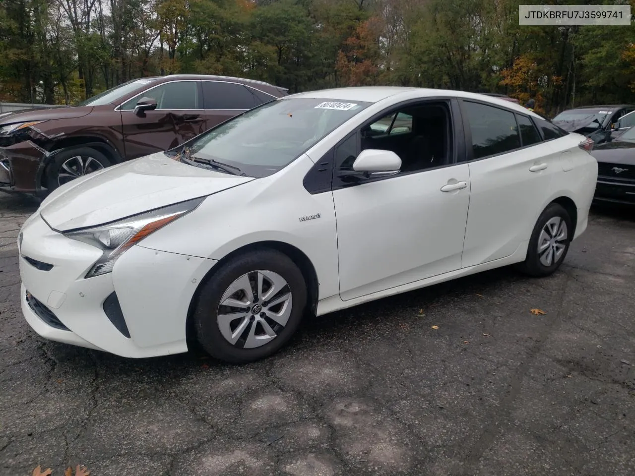 2018 Toyota Prius VIN: JTDKBRFU7J3599741 Lot: 80702474