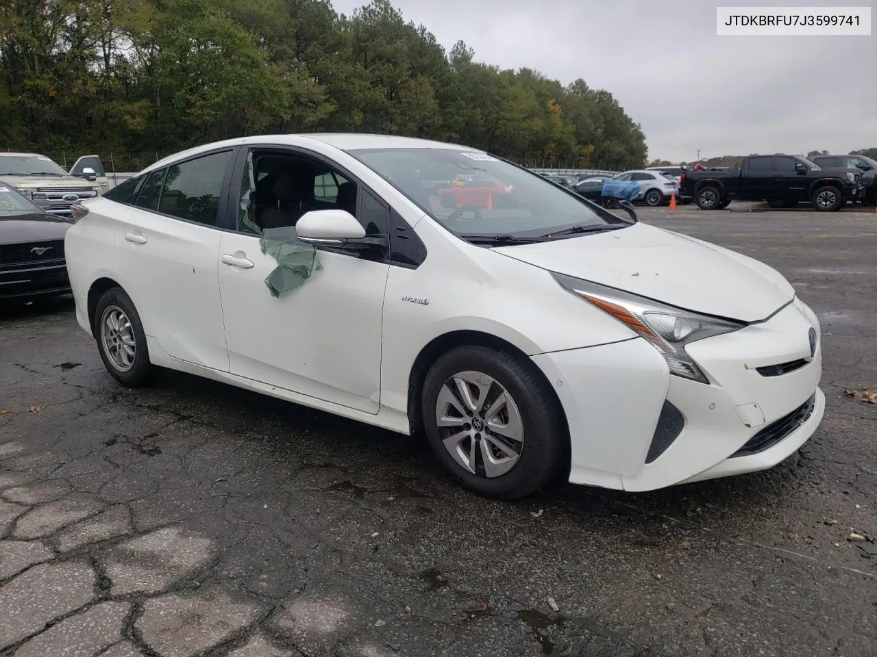 2018 Toyota Prius VIN: JTDKBRFU7J3599741 Lot: 80702474