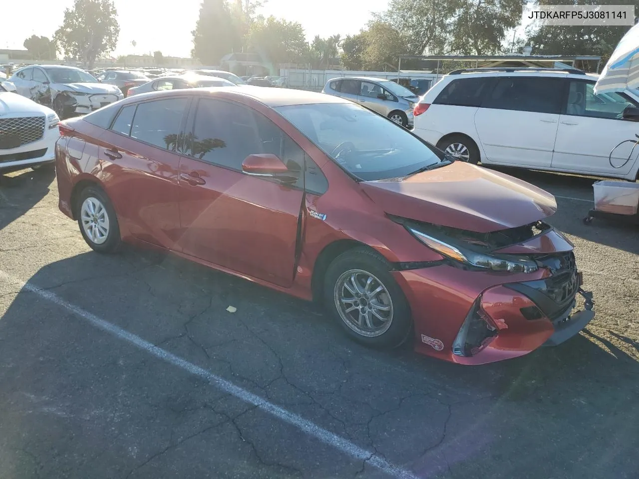 2018 Toyota Prius Prime VIN: JTDKARFP5J3081141 Lot: 80865504