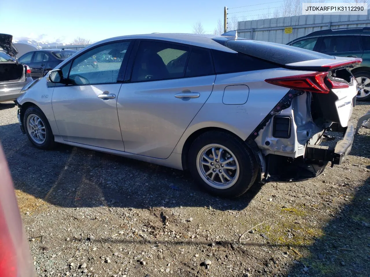 2019 Toyota Prius Prime VIN: JTDKARFP1K3112290 Lot: 45622634