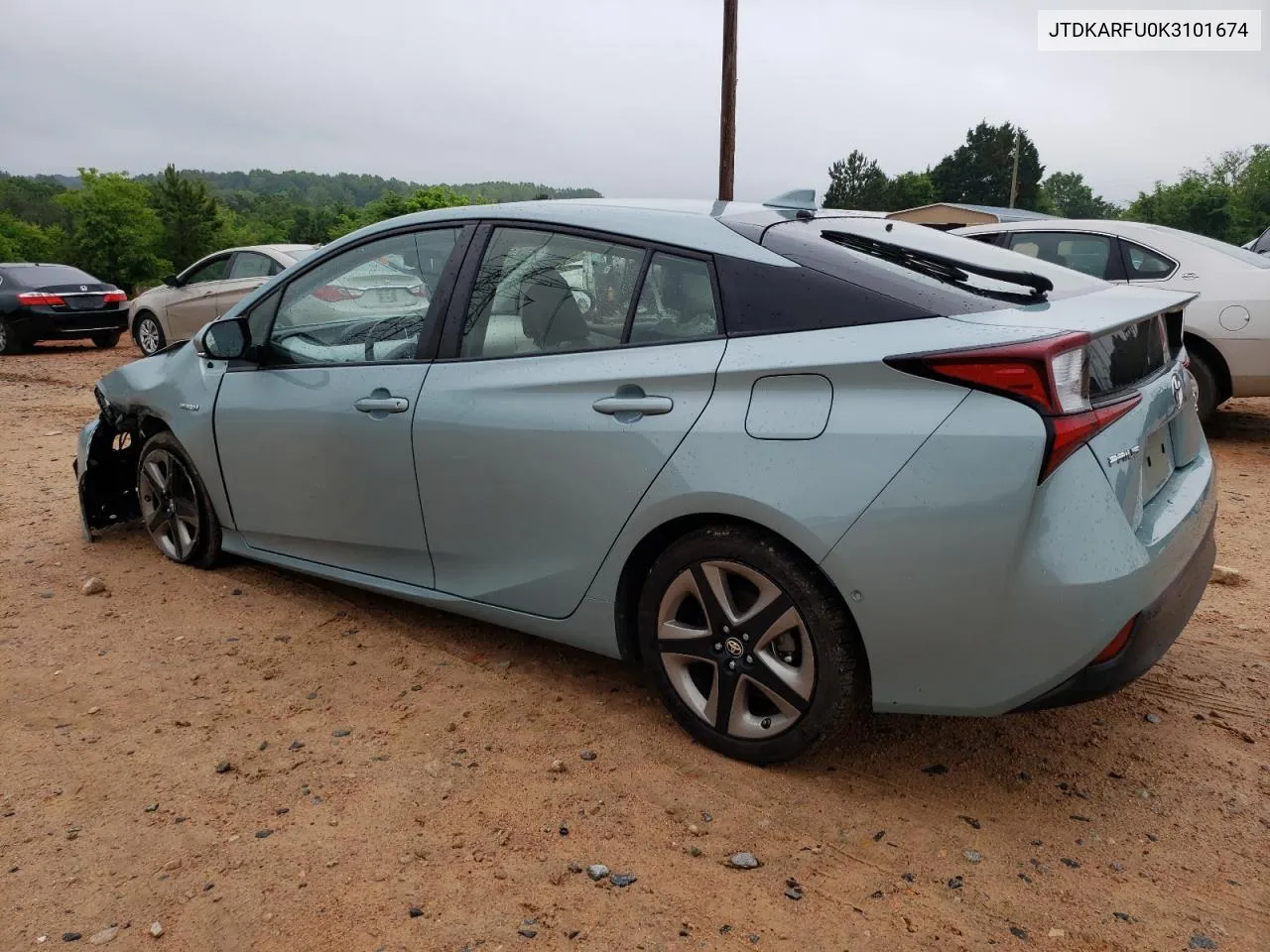 2019 Toyota Prius VIN: JTDKARFU0K3101674 Lot: 53783264