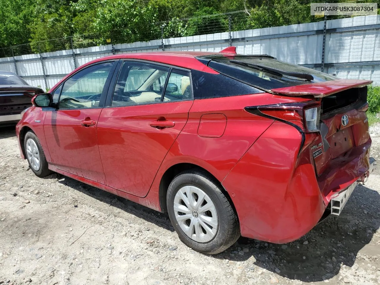 JTDKARFU5K3087304 2019 Toyota Prius