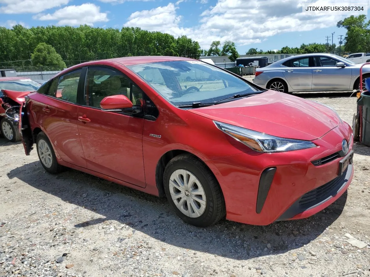 JTDKARFU5K3087304 2019 Toyota Prius