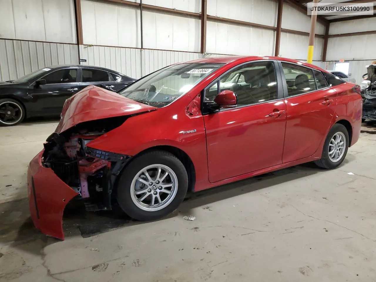 2019 Toyota Prius VIN: JTDKARFU5K3100990 Lot: 56713664