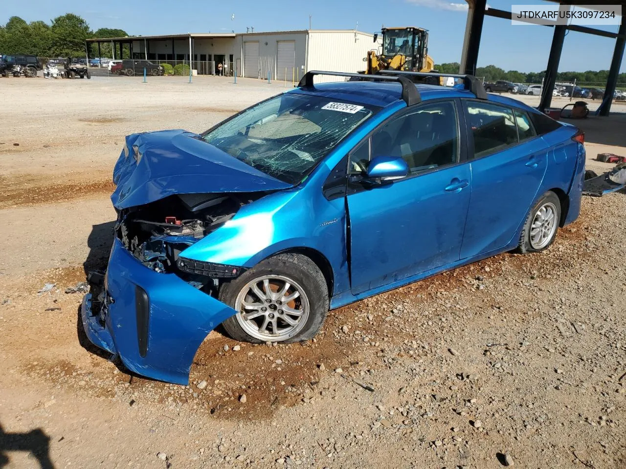 2019 Toyota Prius VIN: JTDKARFU5K3097234 Lot: 58327574