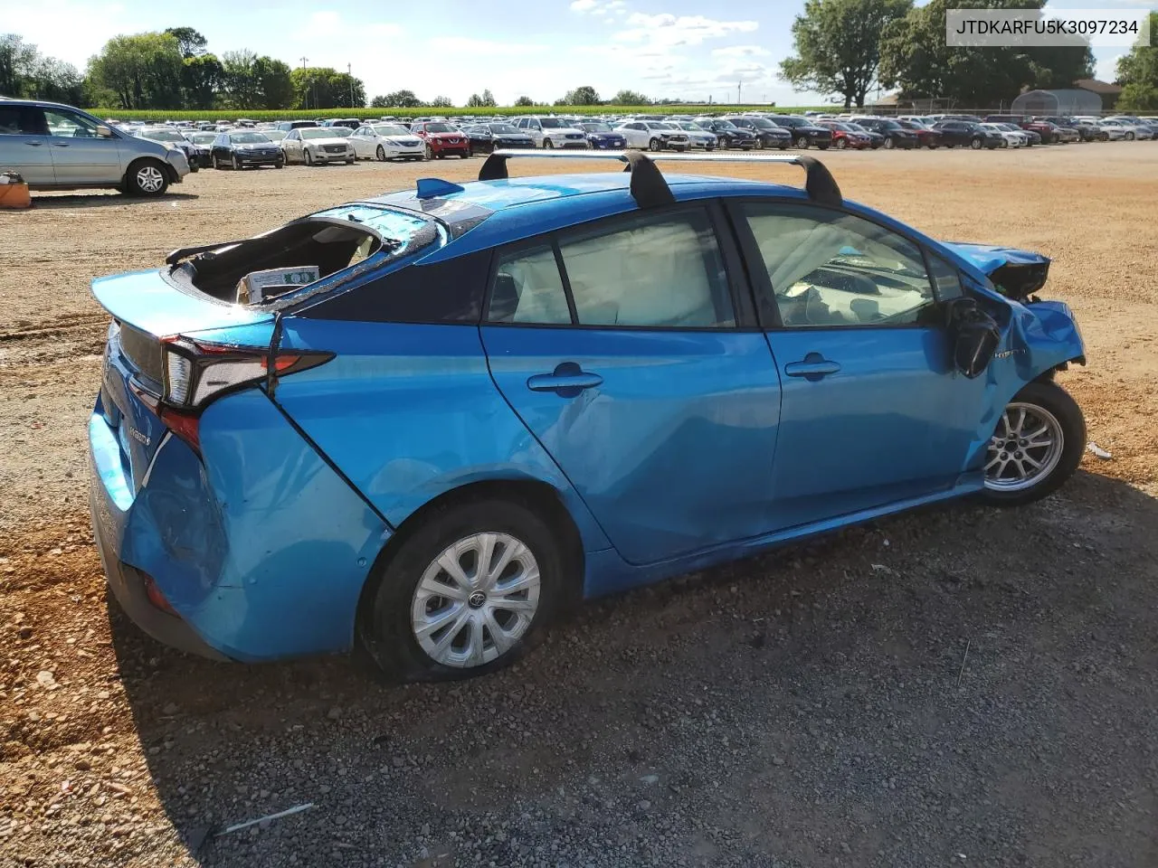 2019 Toyota Prius VIN: JTDKARFU5K3097234 Lot: 58327574