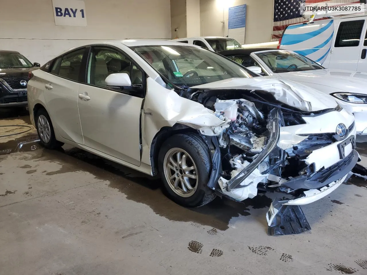 2019 Toyota Prius VIN: JTDKARFU3K3087785 Lot: 62592934