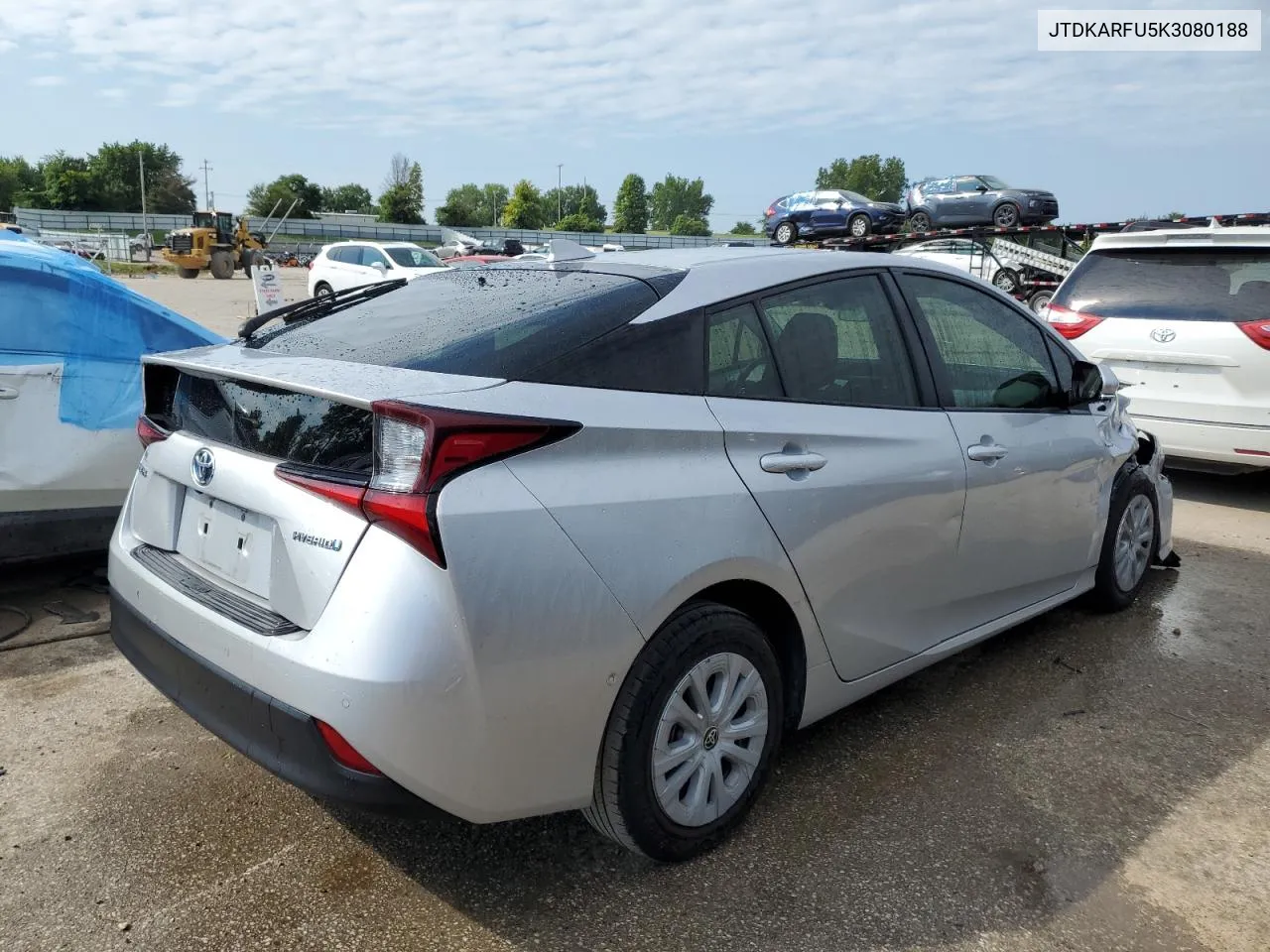 2019 Toyota Prius VIN: JTDKARFU5K3080188 Lot: 63925954