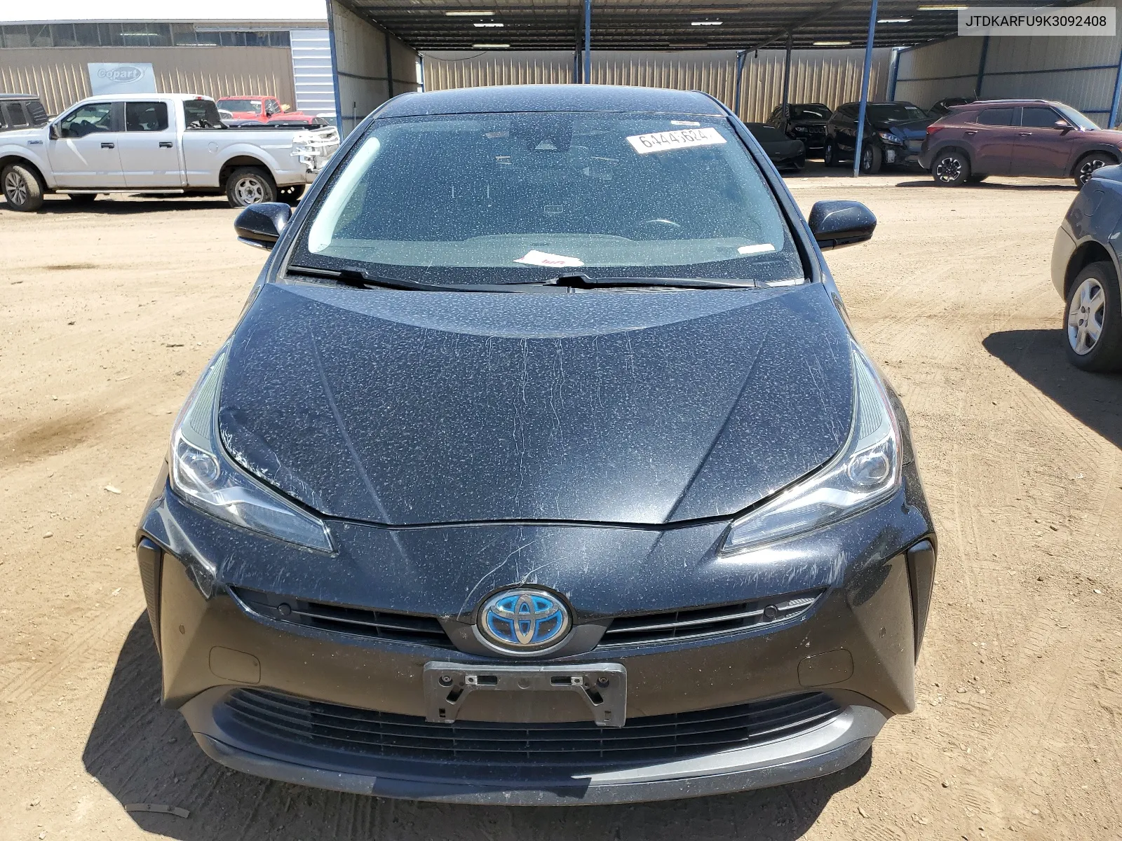 2019 Toyota Prius VIN: JTDKARFU9K3092408 Lot: 64445624