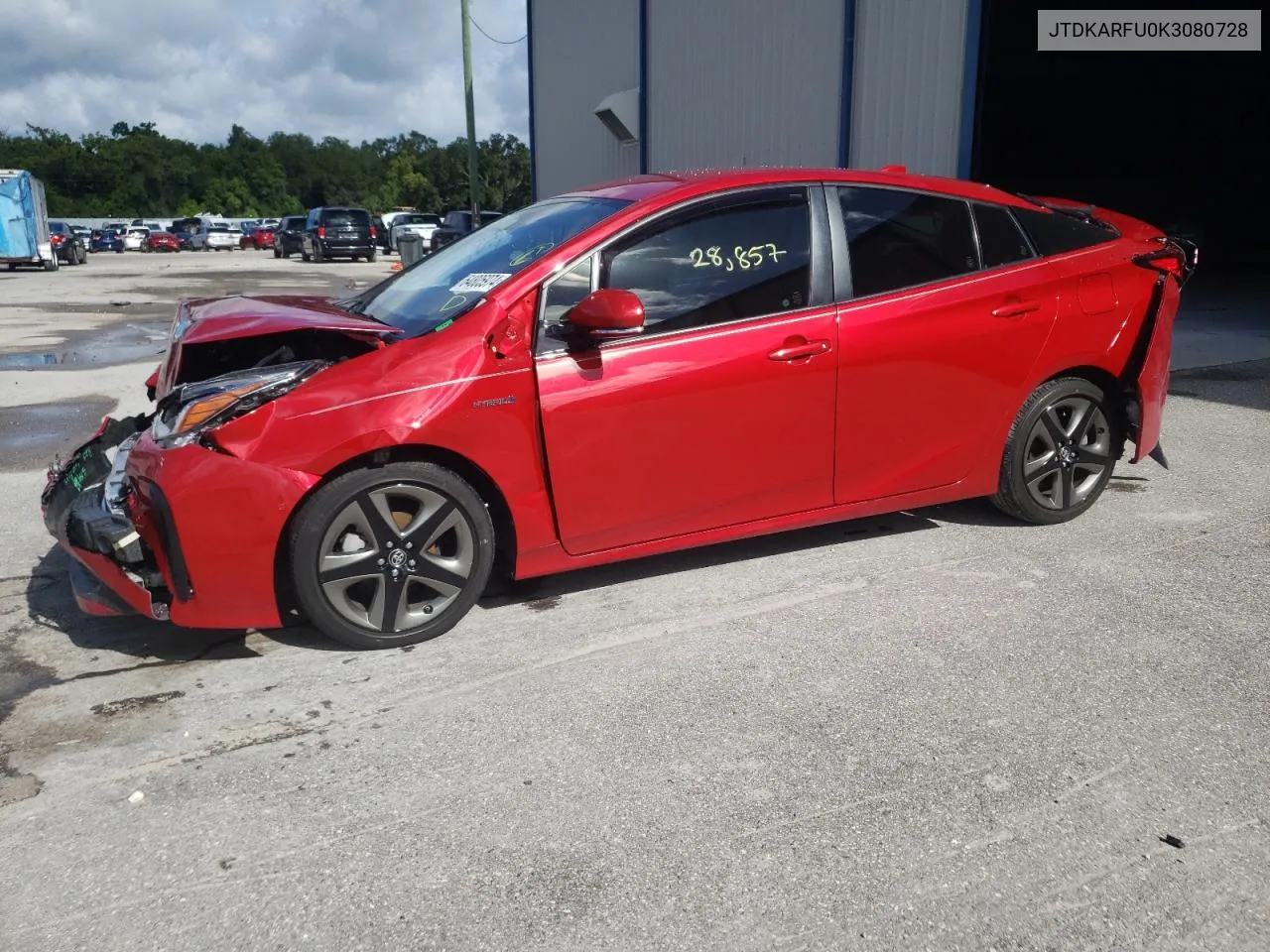 2019 Toyota Prius VIN: JTDKARFU0K3080728 Lot: 64805974