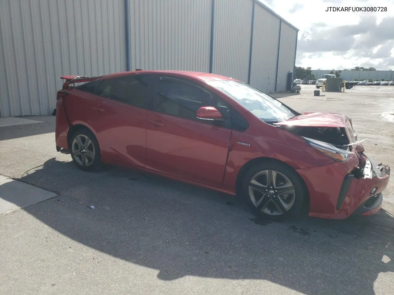 2019 Toyota Prius VIN: JTDKARFU0K3080728 Lot: 64805974