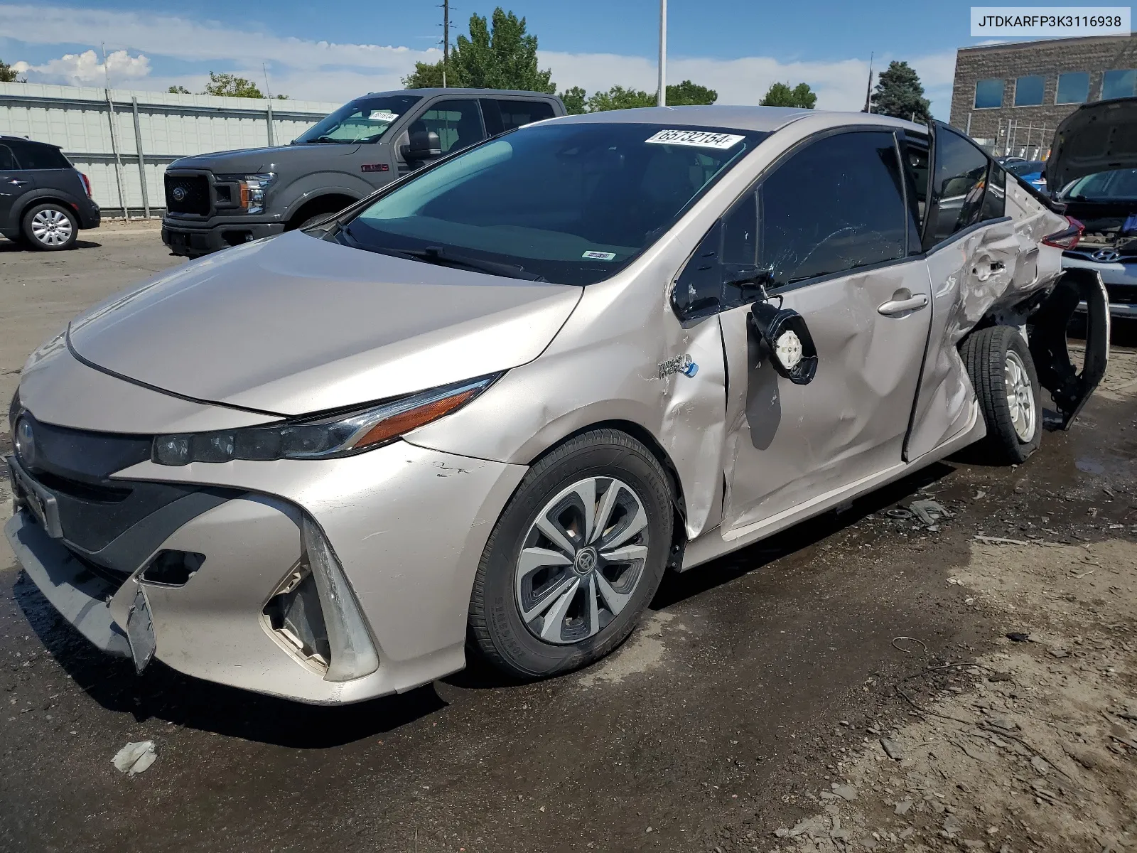 2019 Toyota Prius Prime VIN: JTDKARFP3K3116938 Lot: 65732154