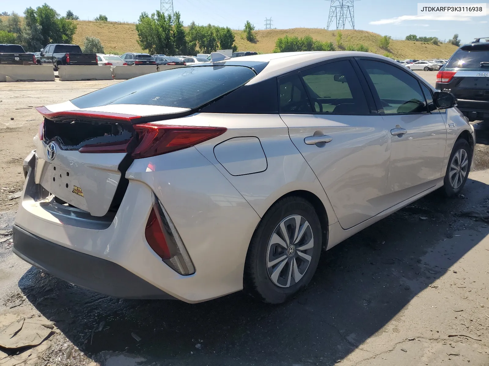 2019 Toyota Prius Prime VIN: JTDKARFP3K3116938 Lot: 65732154